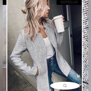 Women's Herringbone Pocketed Coat